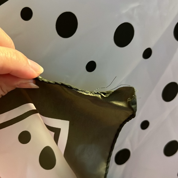 Chanel Scarf Olive Green/Cream color super soft some wear but lots of life left - Picture 8 of 10